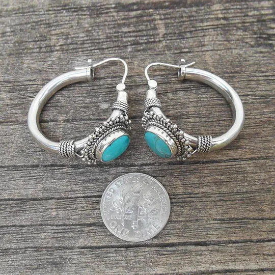 Vintage Turquoise Earrings - Image 4