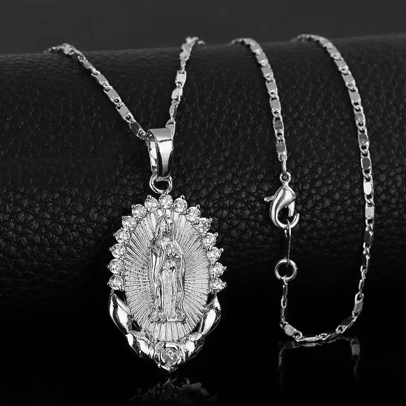 Virgin Mary Pendant Necklace - Image 2