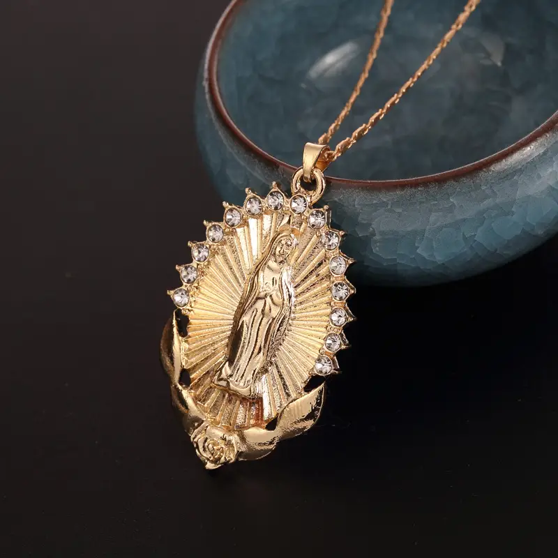 Virgin Mary Pendant Necklace - Image 3