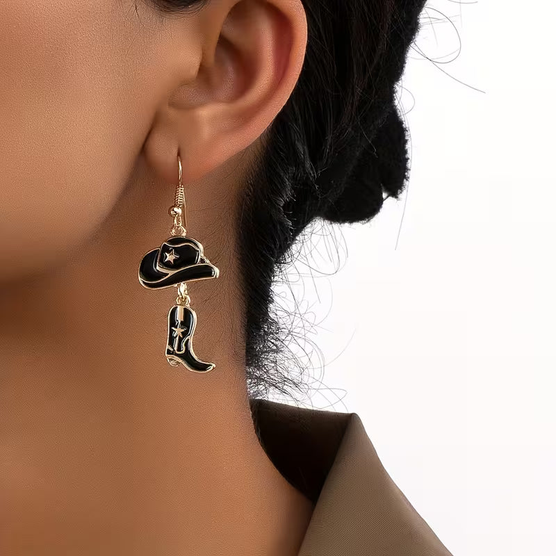 Western Noir Grace Drop Earrings - Image 2