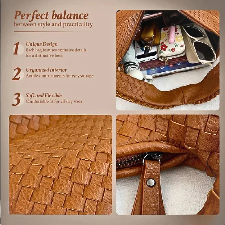 Woven Hobo Bag - Timeless Style - Image 6